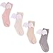 Produktbild Tukistore 4 Paare Baby Jungen Mädchen Baumwolle Socken Set Mode 3D Engels Flügel Socken Kniestrümpfe für Neugeborene Baby