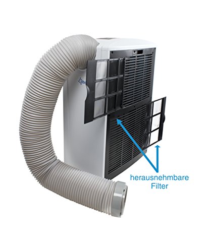 SUNTEC mobiles lokales Klimagerät ENERGIC 9.0+ [Für Räume bis 90 m³ (~38 m²), Kühlen + Heizen + Entfeuchten, 9.000 BTU/h, Energieeffizienzklasse A+/A+++] - 5