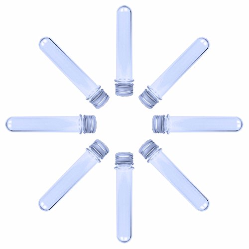 JPSOR 20 Kunststoff Reagenzglas Reagenzgläser Röhrchen mit Deckel 25×140mm(40ml) und 1 100ml Becherglas - 5