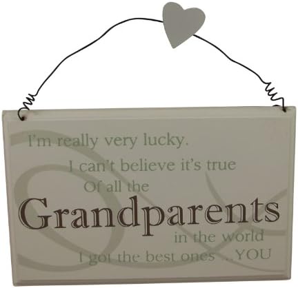Grandparent Gift Plaque - Of all the Grandparents in the world I got the best ones...YOU