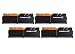 Produktbild G. Skill F4–3200 C16q-32gtzko 32 GB (8 GB X 4) DDR4 Trident Z Serie 3200 MHz PC4–25600 handgeflochten Dual Channel Kit geknotete Endschlaufe CL16 – Schwarz/Orange