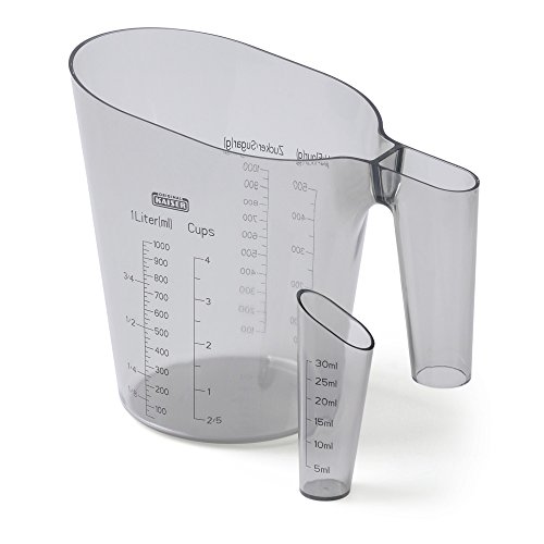 KAISER Messbecher-Set 2-teilig Messbecher Mini-Messbecher Pâtisserie Kunststoff spülmaschinengeeignet