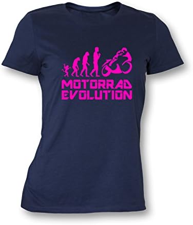 Luckja Motorcycle Evolution Women's Shirt -  Blue - XXL