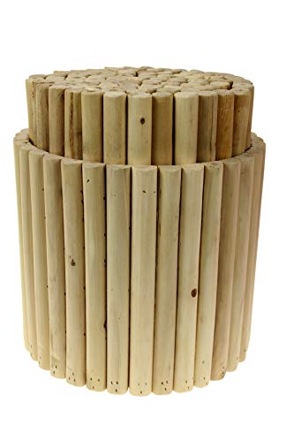 Labyrinth Wooden Massage Stool - heces - madera