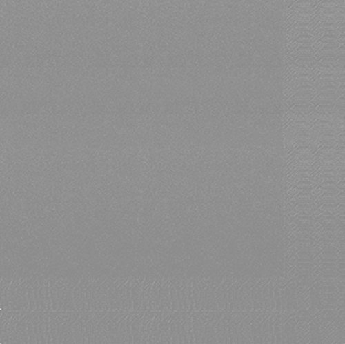 Duni Servietten 3lagig Tissue Uni granitgrau, 33 x 33 cm, 250 Stück