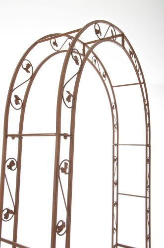 CLP Metall-Rosenbogen SUMMER, Eisen pulverbeschichtet, 125 x 30 cm, Höhe 236 cm antik braun - 6