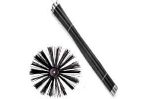 New Chimney Flue Cleaning RODS x 10 X 920MM RODS & 400MM Sweep Brush Sweeping Set KIT 9M Long -EQUIP247UK