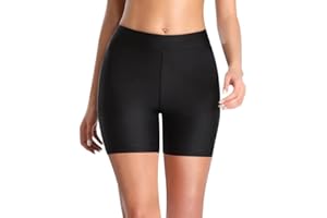 Mayoii Swim Shorts Women with Tummy Control High Waist Tankini Quick Dry Athletic Shorts Perfect for Beach Pool Gym Adventures