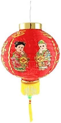 Wen Tai Sun 12" Red Chinese Lantern (Choice of designs) (Children)