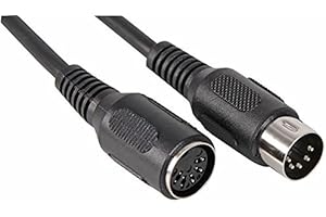 CABLESTOP CABLE STOP 5 PIN DIN MALE PLUG TO FEMALE SOCKET AUDIO EXTENSION CABLE MIDI LEAD (2.5 METRE)