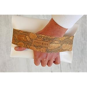 Clutch KORK weiß cognac (korkig)