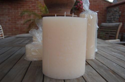 Large Wax Candle H155mm x dia 125mm-3wick