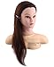22 " Cosmetology Mannequin Head, Training Practice Cutting Styling Mannequin Head with Synthetic Hair