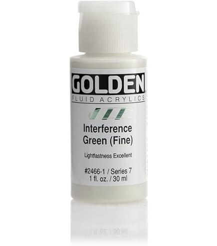 Golden Fluid Acrylic Paint – Violet Fine Interference, 118ml – Colore Fluido Ad Alta Intensità Per Aerografo, Pouring E Dettagli