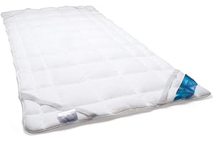 ‎SCHLAFMOND Schlafmond Medicus Clean Allergiker Matratzenschoner 140x200cm Baumwolle - Matratzenauflage 140x200 aus Baumwolle für Betten - Matratzenbezug 95 Grad waschbar - Made in Germany