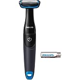 Philips Bodygroom Series 1000 su ge&ccedil;irmez v&uuml;cut bakım makinesi, pille &ccedil;alışır (model BG1024/16)