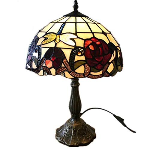 YJFFAN Wohnzimmer Dekorative Tischlampe Tiffany Art Grape Lampe Schlafzimmer Nachttischlampe Hochzeit Dekoration Lampe Beleuchtung (Glühbirnen Nicht Im Lieferumfang Enthalten)