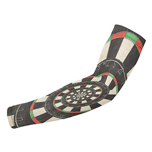 Aidia Diana en Espiral para Dardos, Mangas para Brazos, Transpirable, Mezcla elástica 98% protección Solar para el Brazo, Mangas de compresión para Evitar Lesiones de Baloncesto para Exteriores