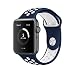 Produktbild AWStech Apple Watch Armband 42mm Series 1 Series 2 Sport Edition Blue White Soft Silikon Strap Replacement Wristband Uhrenarmband Ersatzband f¨¹r iWatch Apple Watch Nike+