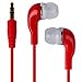 Produktbild N4U ONLINE Sony Xperia Z Ultra Base MP3 3.5mm mm Stecker In-Ear Stecker Ohrhörer Kopfhörer - rot