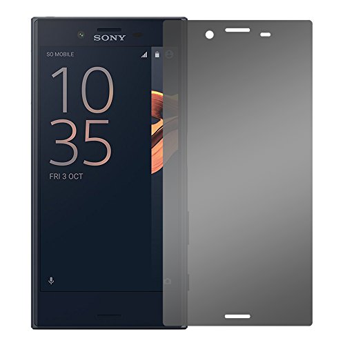 Slabo Blickschutzfolie für Sony Xperia XCompact Sichtschutz Displayschutzfolie (verkleinerte Folien, aufgrund der Wölbung des Displays) "View Protection" Schwarz - privacy MADE IN GERMANY
