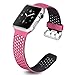 Produktbild SD Silikon Armband Ersatzband Uhrenarmband passend für Apple Watch iWatch Series 1 2 3 4 Farbauswahl und Größenauswahl (38mm / 40mm, Pink)
