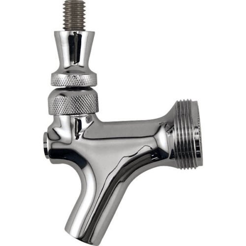 Draft Warehouse Chrome Beer Faucet with Stainless Steel Lever