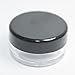 10x 3mL EMPTY PLASTIC JARS POTS w/ BLACK CLEAR SCREW LIDS For Nail Art/Glitter/Make Up/Oils