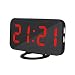 Produktbild Alexsix Wecker-Digitaluhr mit Großer Einfacher gelesener LED-Anzeigen-Spiegel-Oberfläche Doppel-USB-Ladegerät-Hafen