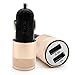 Produktbild Kfz-Ladegerät,5V 3.1A Mini Dual 2 Port USB Auto Ladegerät Adapter für Smart Mobile Handy (Gold)
