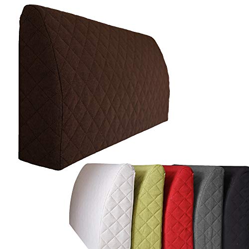 Sabeatex® Rückenlehne für Bett, Sofakissen, Rückenkissen für Lounge-oder Palettenmöbel in 5 trendigen Farben. Länge 90 cm, Höhe 45 cm Farbe: (Braun)