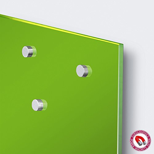 Eurographics MB-GREEN3030 Memo Board, Magnet- und Schreibtafel aus Glas, inklusive Stift und Magnete, 30 x 30 cm, grün - 2