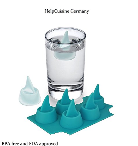 HelpCuisine silicone Shark fin ice cube tray (Eiswürfelform Hai Shark)