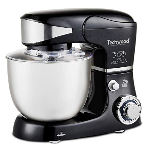Techwood Robot Pétrin-5L-1000W, Noir