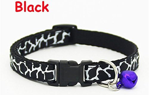 Dreammy Cute Puppy Kitten Neck Chain Nylon Fabric Pet Collar Black
