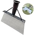 KRUFE® Heavy Duty Hand Weeder for Weed Removal, Clean Up Animal Waste, Large Metal Shovel Scraper, Mud Remove Tool with Anti-Splash Panel, Gardening Tools for Home Garden(Without Handle)