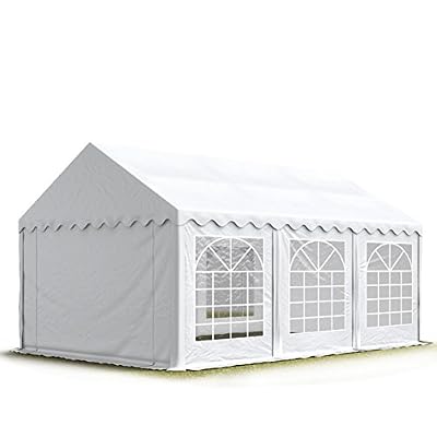 TOOLPORT 3x6 m Tente de réception/Barnum blanc toile de haute qualité 500g/m² PVC ECONOMY INTENT24
