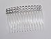 Pkt of 5 Clear with Diamontie effect Combs Good For Fascinator Making. Weddings, Occasions. Size 7cm x 5cm