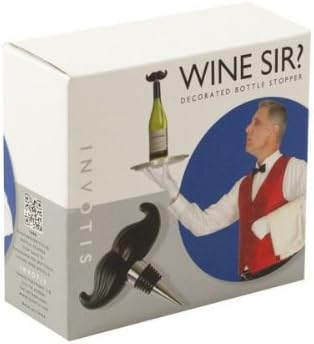 Invotis 12-Piece Mustache Wine Stopper
