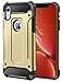 Price comparison product image KP TECHNOLOGY iPhone XR Case, Apple iPhone XR Shockproof Slim Anti Scratch Hybrid Dual Layer Heavy Duty Armor Defender Protective Case Cover for Apple iPhone XR (GOLD)