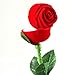 Produktbild VORCOOL Rote Rose Blume geformt samt Schmuck Verlobungsring Geschenk Box Case