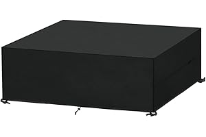 SanGlory Housse de Protection Exterieur Housse de Meuble de Jardin, Bache pour Salon de Jardin Impermeable Bâche Table Jardin Étanche Tissu Oxford, Coupe-Vent, Anti-UV, 240x120x75cm