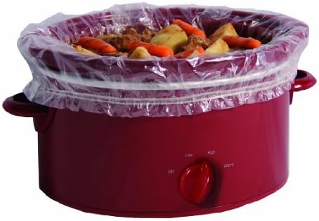 Pansaver Slow Cooker Liners with Sure Fit Band, 3-6.5 quart, Clear by PanSaver
