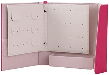 Earring Book Portable Earring Storage -- Stopping Earrings from Tangling Anymore (Bright Red)