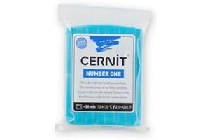 Cernit Number One Acrilla Polimerica Opaca, Azul (Turquoise Blue), 7x5.5x1.5 cm (56g)