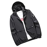 Warn Softshell-Jacke | Arbeitsjacke mit 3M Reflex-Streifen | Windbreaker Wasserabweisend Windabweisend | Größe 3XL Mantel Unisex Parka Herren Winterjacke Damen Wollmantel Cabanjacke Kurzmantel Wärmejacke Jacke Übergangsjacke Kapuzenjacke Steppjacke Kapuze aus winddichter Strickjacke Sportjacke (L, Schwarz) Kochjacke, Küchen Koch Jacke, Polyester / Baumwolle, Schwarz, Herren-Größe XL, 43070352 Herren Jacke Kapuze Hoodie Sweatshirt mit Kapuze Mantel Jacke Pullover Herren Jacke Männer
