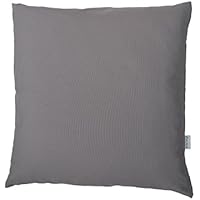 mittelgraue Kissenhülle, Baumwolle, 50x50cm