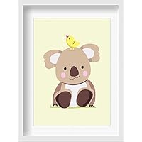Kinderzimmer Bild/Kinderposter Karl Koala - hochwertiger Druck auf Qualitäts-Papier, pastellfarben (ungerahmt) …