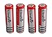 Produktbild 4x UltraFire Akku BRC 18650 3.7V 3000mAH - Lithium Batterien Li-ion Rechargeable Wieder-Aufladbar Batterie Battery