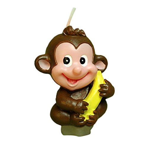 Vovotrade® Children Happy Birthday Party Smokeless Monkey Candle Charming Gifts